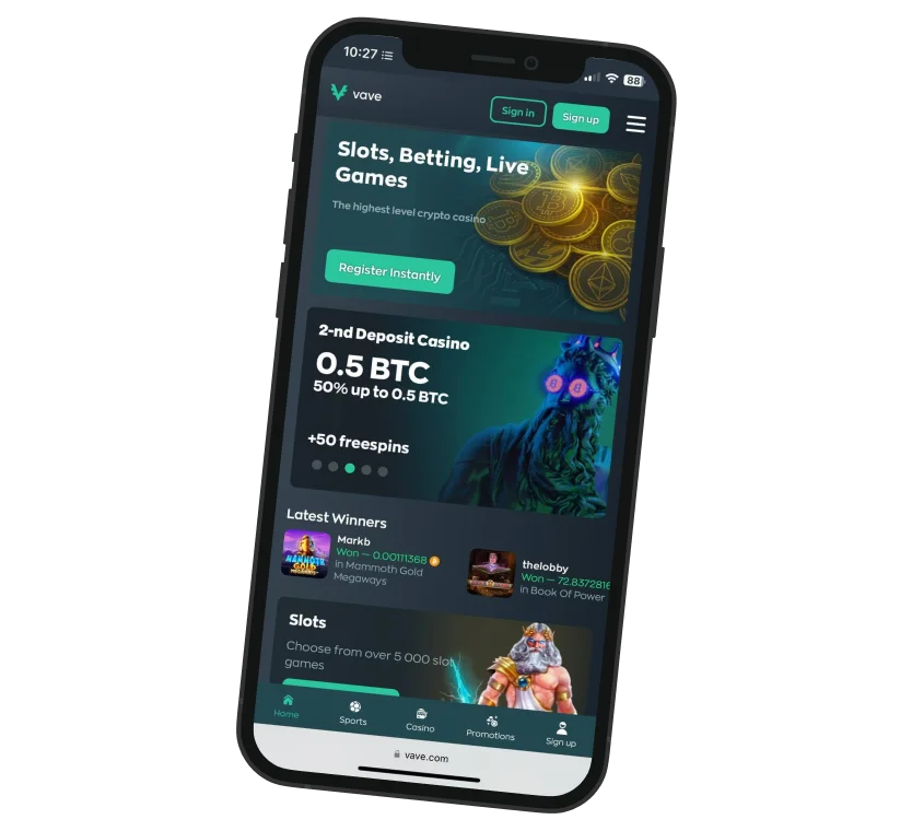 Vave Bet Casino Download Mobiele App
